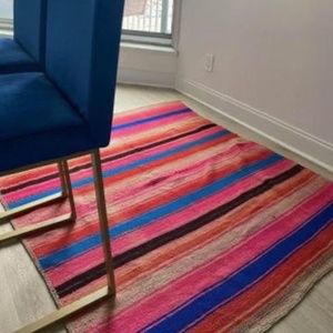 Area Rug Handmade Multicolor